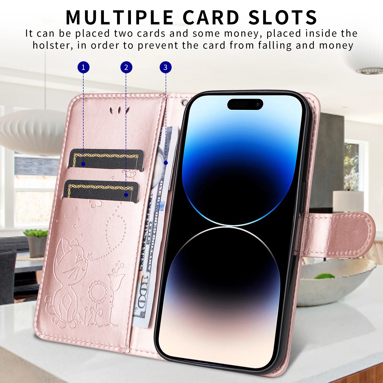 Premium Wallet Leather Case