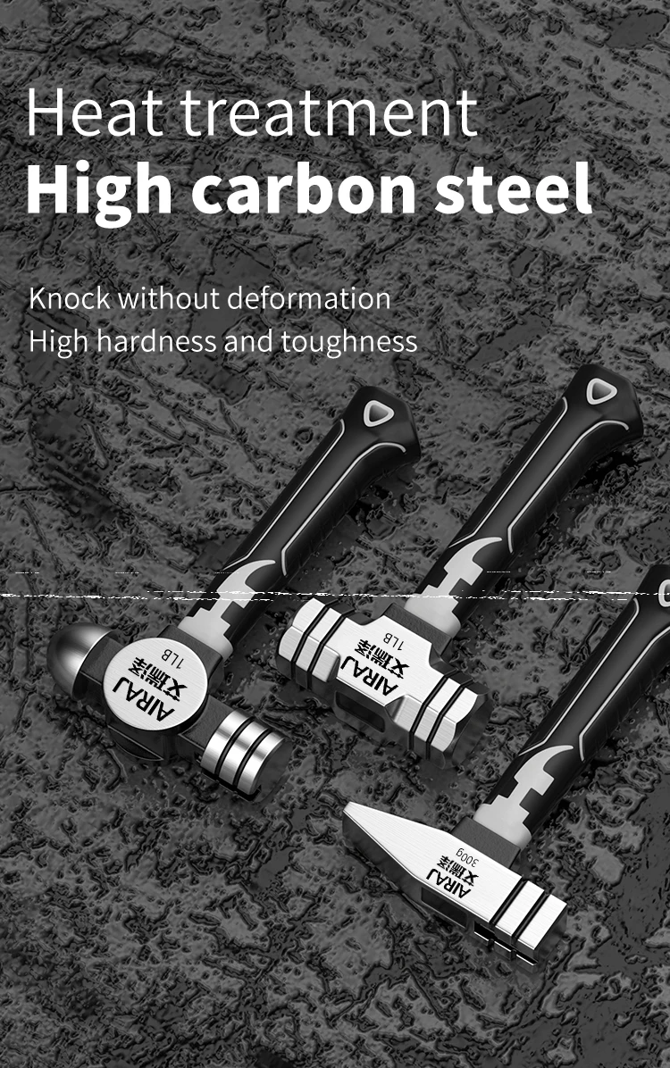 Description Picture 4 of itemSmall Hammer Mini Claw Hammer Head Fitter Hammer Octagonal Hammer Multifunctional Integrated Nail Hammer Nail Hammer Woodworking