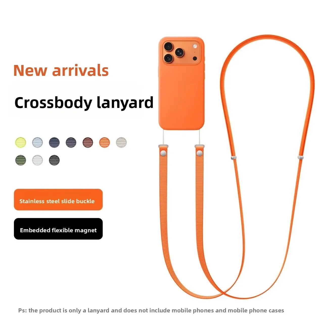 Official Original Magnetic Crossbody Phone Case with Adjustable Neck Strap Lanyard