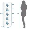 Multifunctional 6 Tier Bookcase Storage Shelf Narrow Organizer Living Room Bedroom Office Kitchen Plant Display 3