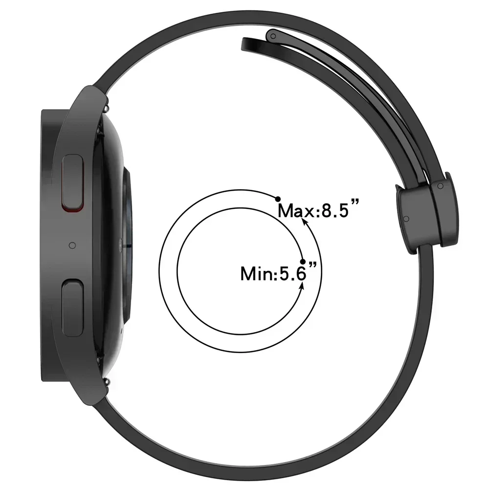 Magnetic Silicone Strap, 22mm - Universal Fit