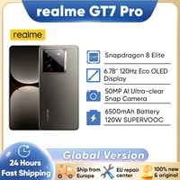 realme GT7 Pro Smartphone 5G Snapdragon 8 Elite 6.78” 120Hz Eco OLED Display 6500mAh 120W SUPERVOOC 50MP Camera Global Version