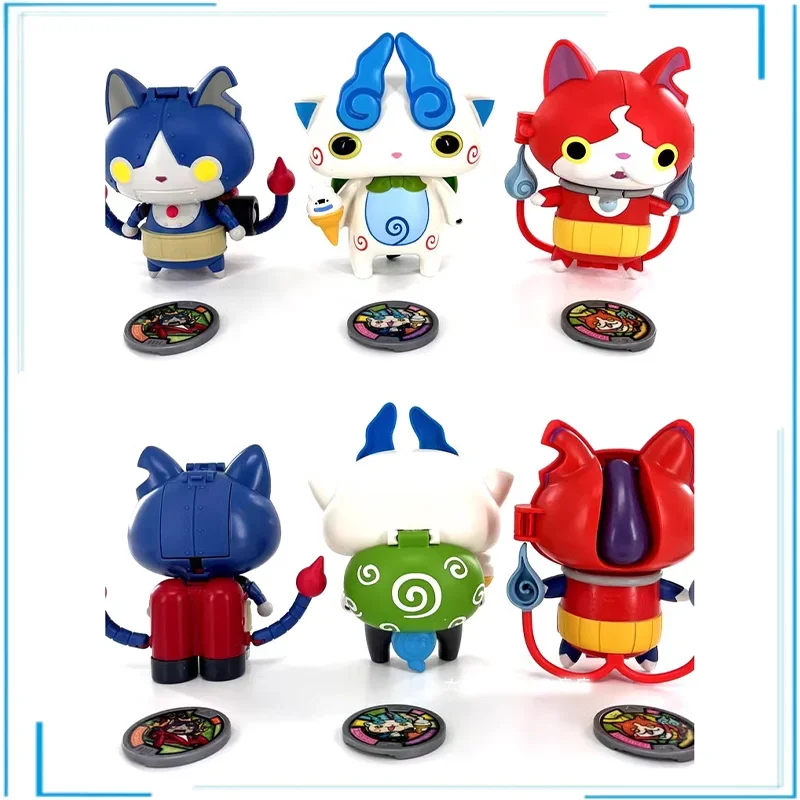 

Genuine Animation Characters Monster Watch Jibanyan Whisper Different Style Models Change Into A Doll Transformer Toy