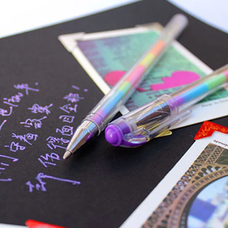 무지개색 펜, 사무용품, 연필 및 필기구, 사무용 그래피티 펜, 형광 필기 경험