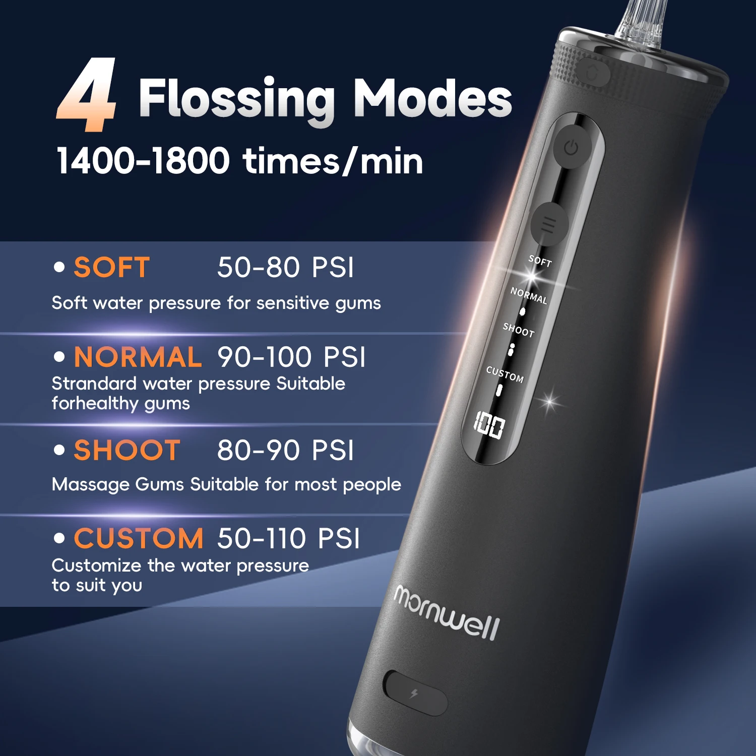 Mornwell F32 ري الفم الأسنان تبييض الأسنان الأجهزة...