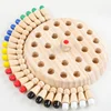 Children's Wooden Multifunctional Memory Chess Exercise Children's Color Memory Cognitive Table Games Chess Educational Toys 1