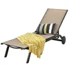 6-Position Adjustable Fabric Outdoor Patio Recliner Chair, for Poolside, Beach, Yard, Balcony, Pool Lounge Chairs 1