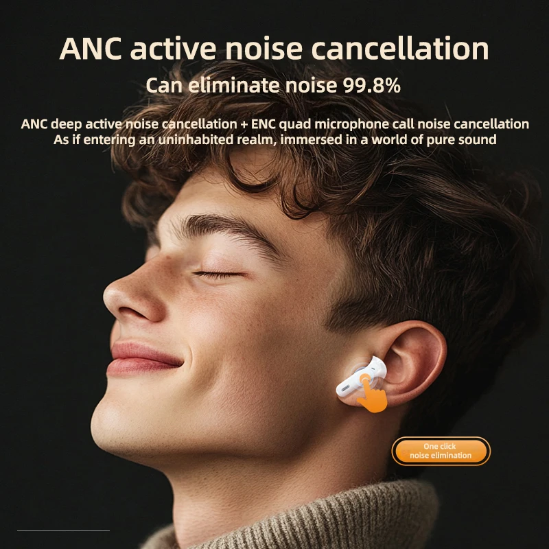 레노버 LE253 무선 블루투스 6.0 헤드폰 TWS HiFi 사운드 ANC 소음 감소 이어폰 마이크가 포함된 게임용 스포츠 이어버드 새 제품