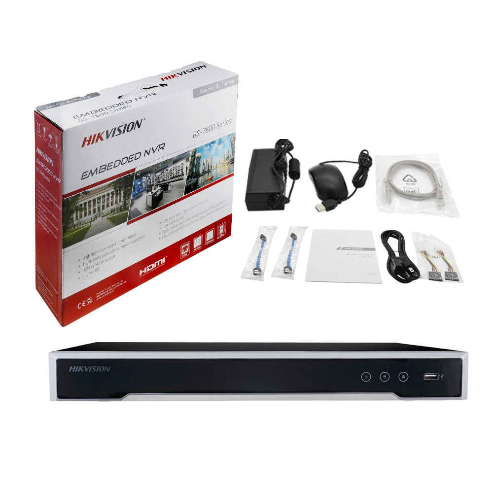 8 Channel Hikvision DS-7608NXI-K2/8P 8-Channel NVR Security System