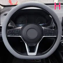 Vibrant Silicone Steering Wheel Cover - Sweat - Absorbent & Non - Slip (Gray)