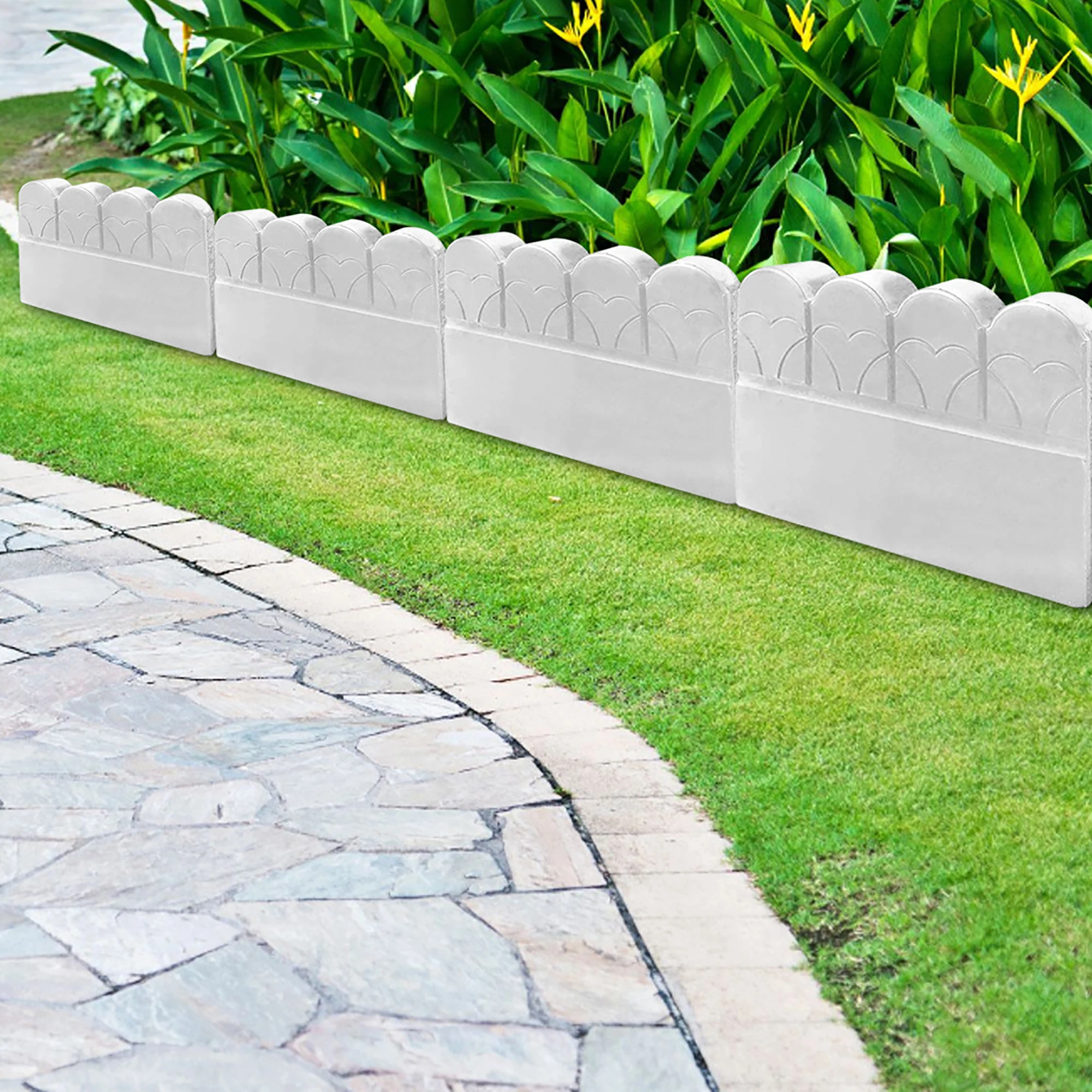 DIY Cement Fence Lattice Mold Garden Courtyard Flower Bed Vegetable Fence Brick Mold Path Lawn Fish Pond Paling Making Mould