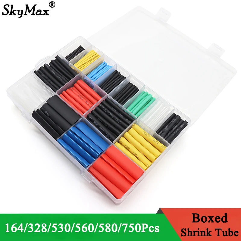 164 750pcs Heat shrink Tubing Thermoresistant Tube Heat Shrink Wrapping