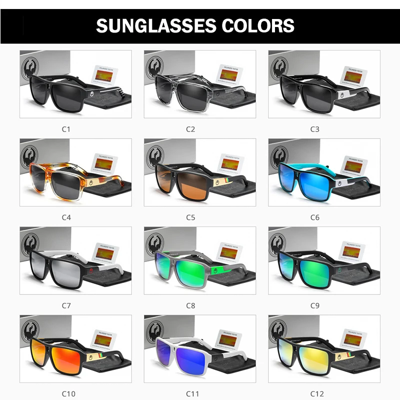 Square Polarized Sunglasses For Men And Women Classic Design_voghion.com