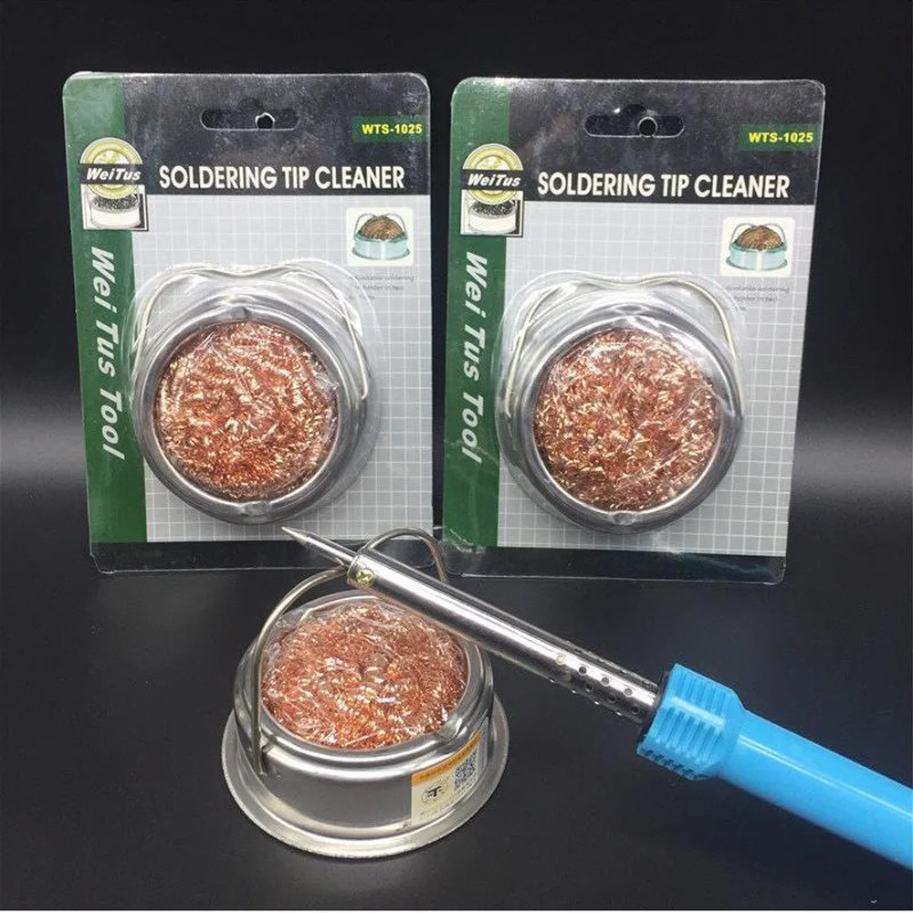 1025 Soldering Iron Nozzle Cleaner Dual-purpose Tin Removal Cleaning Seat Steel Ball Nozzle Cleaner soldering iron cleaner,soldering iron tip cleaner,soldering iron cleaning tool