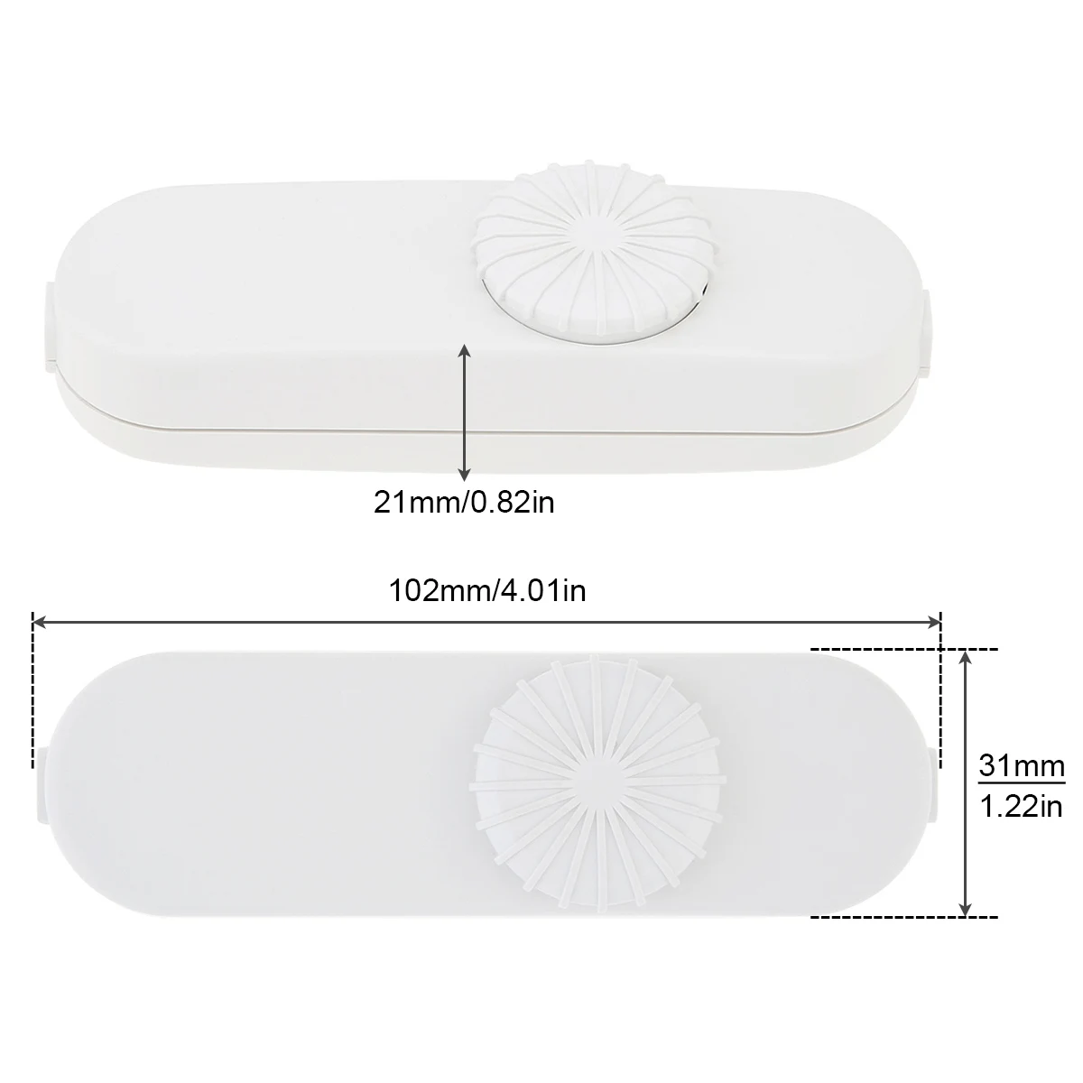 Led Dimmer Schakelaar 120V/220V Full Range Roterende Dimmer Schakelaar Inline Lamp Schakelaar Voor Tafellamp/Led Lamp/Halogeenlampen