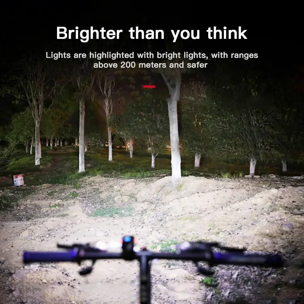 1000LM Bike Light Headlight T6 Bicycle Flashlight LED USB Rechargeable Torch Cycling Front Lamp High Beam Accessories 3
