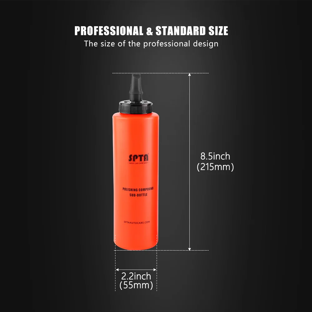 SPTA 400ml Car Wax Polish Bottle Liquid Sub-bottle Multi-function Auto Polishing Wax Sub-bottle Liquid Packing