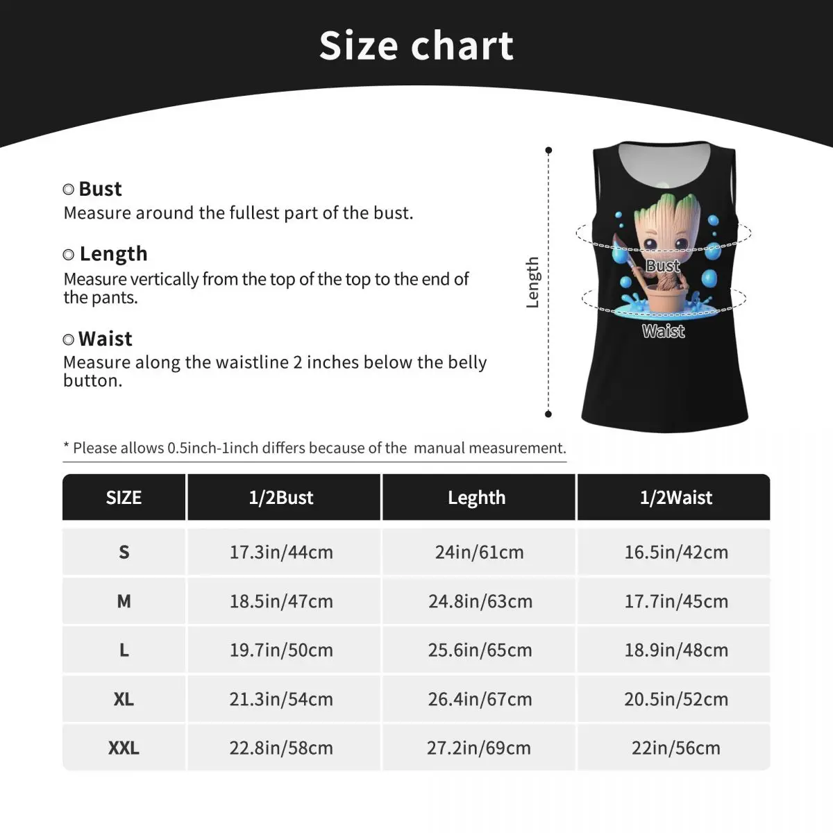 Fashion Anime Action Groot Character Workout Tank Tops Women Cool-Dry Sleeveless Yoga Shirts