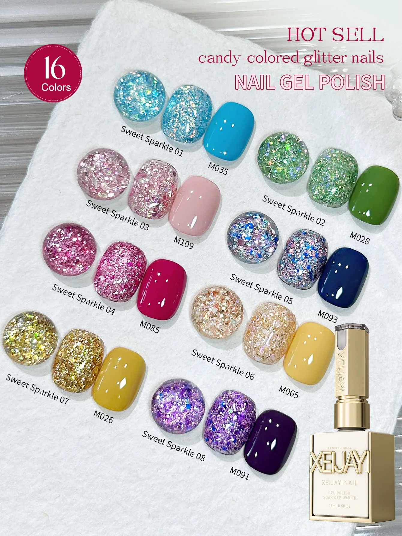 Nail Art Candy Sequins Set Image 1