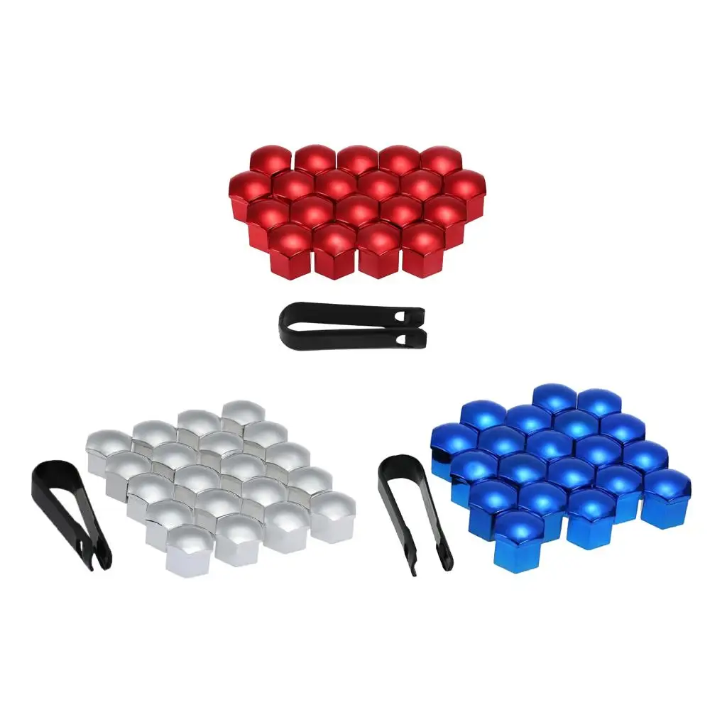 10 Pairs 17mm Wheel Nut Bolt s Screw Protector & Removal Tool
