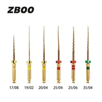 6pcs/Box Dental Heat Activated Canal Root Files 25mm Dentist Tools Engine Use Rotary Files Endondontic Root Canal Treatment 2