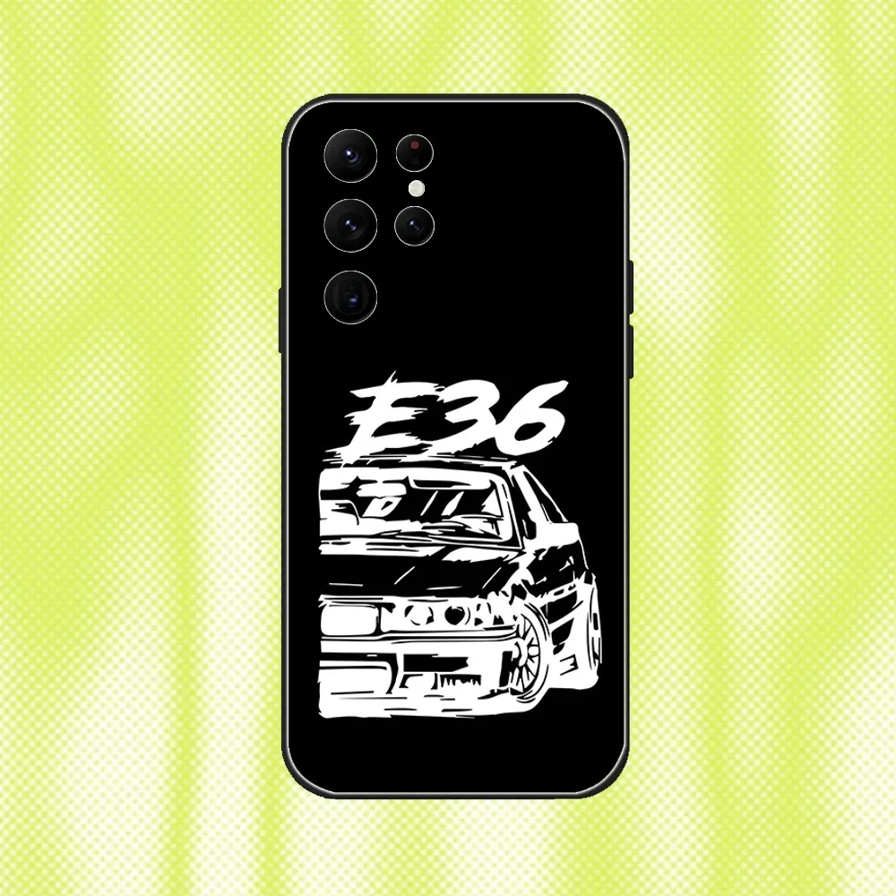 Vintage M3 E36 DTM-Inspired Phone Case - Black Soft Cover