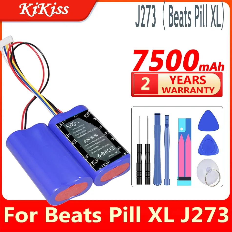 

KiKiss New Battery J272 ICP092941SH (Pill 2.0) for Beats Pill 2.0 wireless portable speaker B0513 Pill XL J273 Batteries