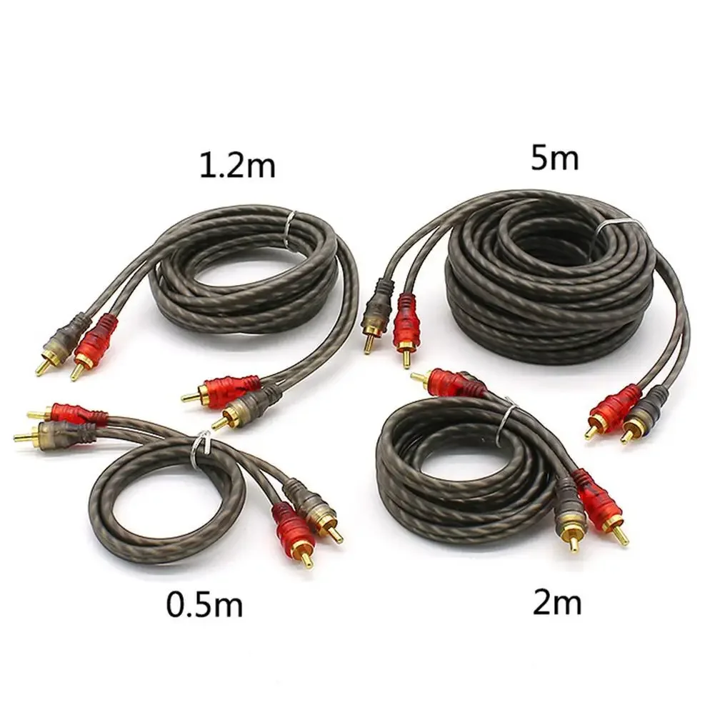 Pure Copper Audio Cable Audio Cord Power Amplifier PVC Cable For Car System