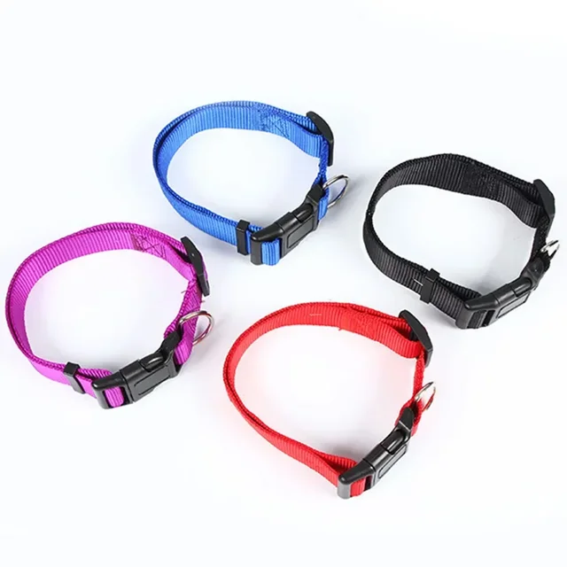 Adjustable Pet Dog Collar Nylon Dog Collars Classic For Puppy Small Medium And Large Dogs Soft Comfortable Pet Training Collar 4