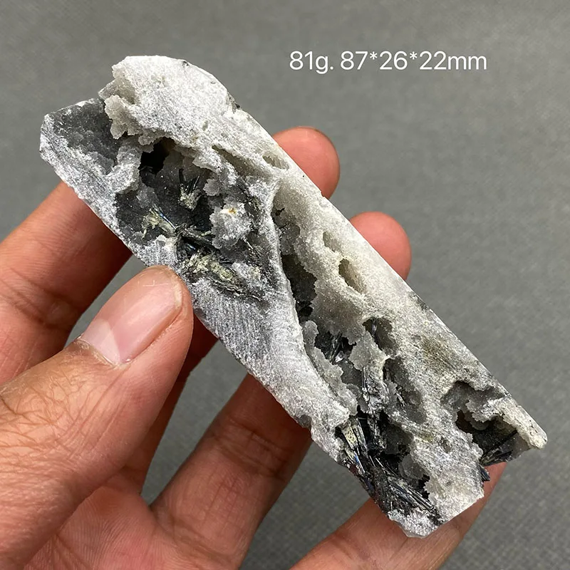 100% Natural rare Stibnite mineral specimen stones and crystals healing crystals quartz gemstones from China free shipping