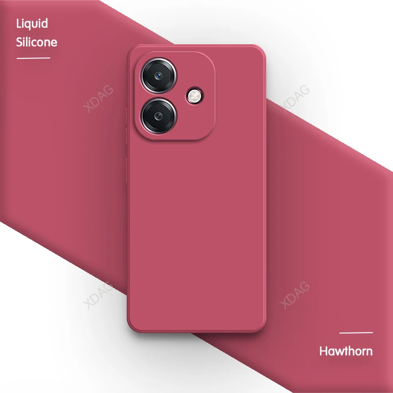 Classic Liquid Silicone Phone Case with Camera Protection - Skin-Friendly Fashion Back Cover