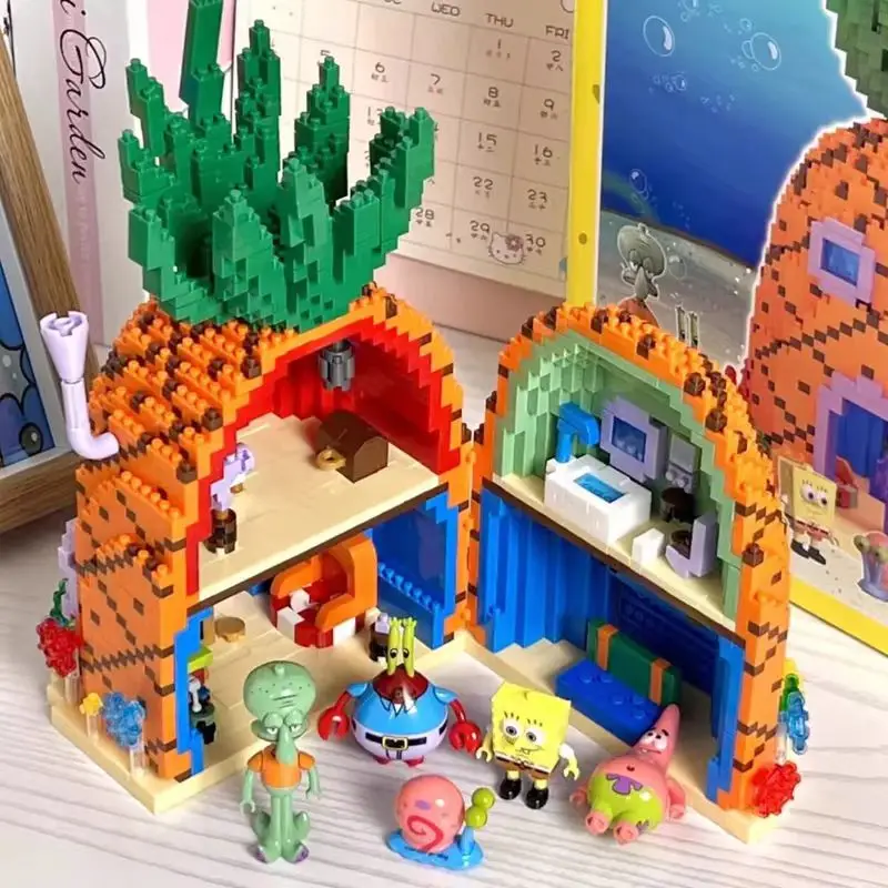 スポンジボブスクエアパンツ,ビルディングブロック,パイナップルハウス