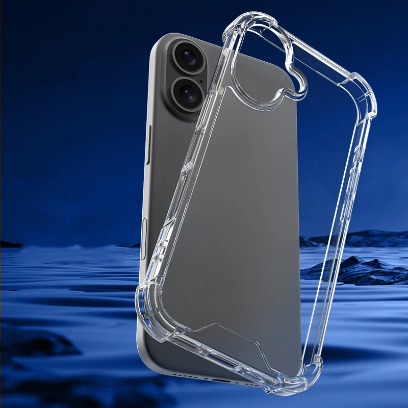 Enhanced Shockproof Hybrid Phone Case - Durable Silicone and Hard PC Clear Cover