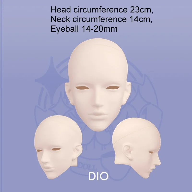 imomodoll dio タンスキン　ドール　75　ディーラーメイクヘッド　男 Imomodoll-男性用人形,人形の本体,白,通常,タン,スキン,練習用