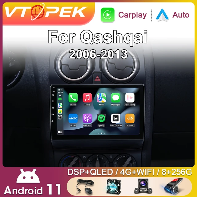 Vtopek 9 4G Carplay 2din Android Car Radio Multimedia Video Player  Navigation GPS For Nissan Qashqai 1 J10 2006-2013 Head Unit - AliExpress