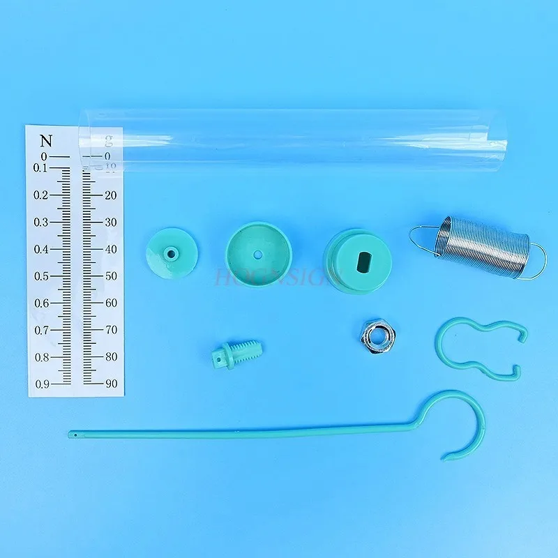 1세트 수제 기술 재료 패키지, DIY 학생 물리학, 힘 측정 스프링 스케일, 장력계