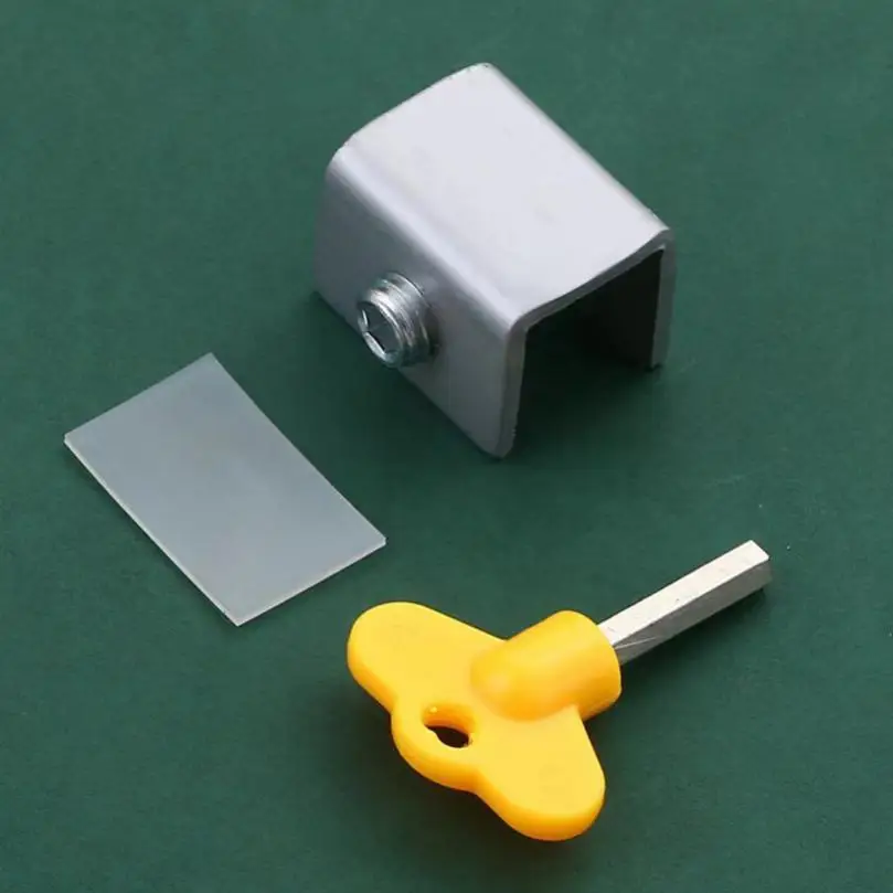 Inner Diameter 10mm Adjustable Stainless Steel Window Safety Single/ Double Locks with Key for Children Safety at Home Office