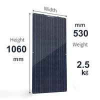 Panneau solaire 240w 120w 200w 100w Flexible 12V Chargeur de batterie pour maison camping-car yacht RV Cellule solaire monocristalline EU warehouse DHL shipping 2