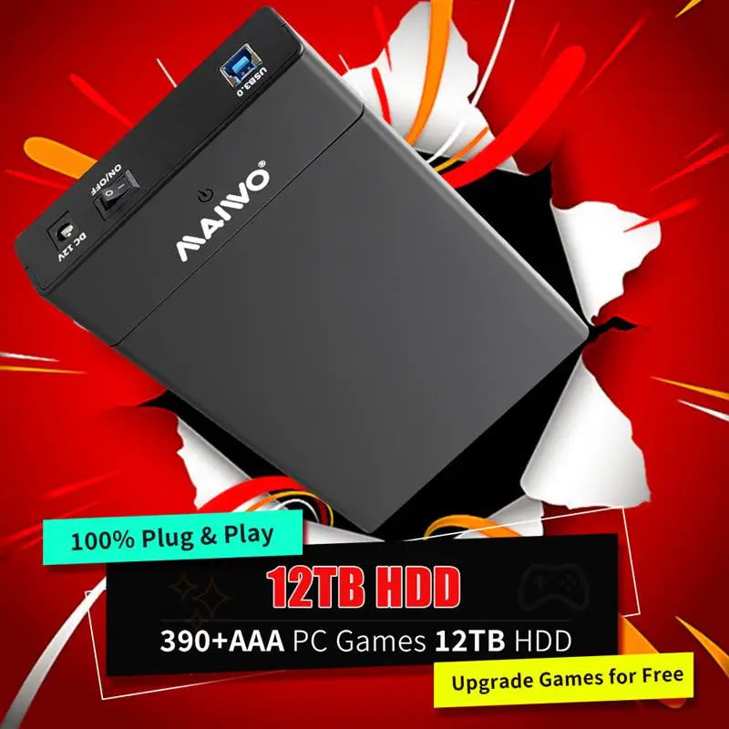 

Новая портативная игровая консоль Playnite 12 ТБ HDD Plug & Play, 390 + AAA PC Games для PS4/PS3/PS2/Switch/WiiU/MAME для