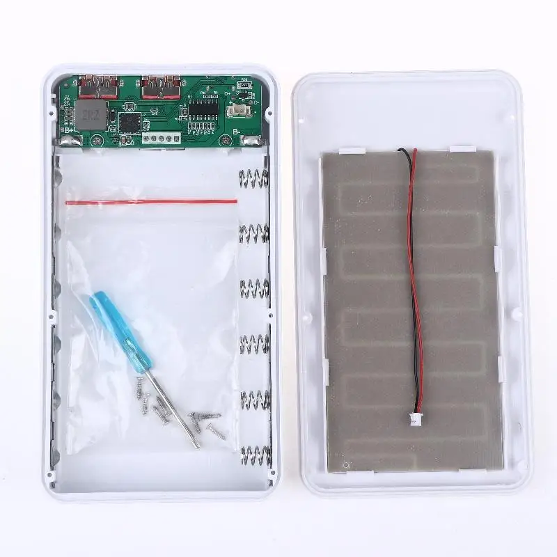 1 Stück Dual-USB-Typ-C-Ladegehäuse 6*18650 Powerbank-Batteriebox-Halter mit Campingbeleuchtung für Handy 18650 Batteriegehäuse – Detail 13