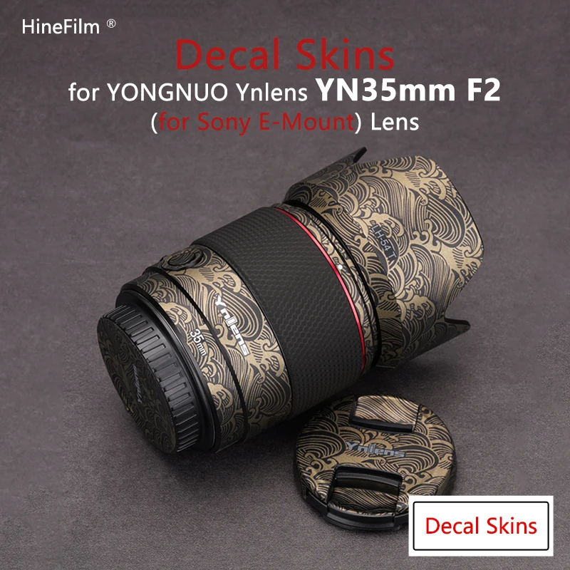 Ynlens Yn35 F2S Fe Mount Lens Wrap Stickers Premium Decal Skin Per Yongnuo 35Mm F2 Df Dsm Lens Protector Cover Film