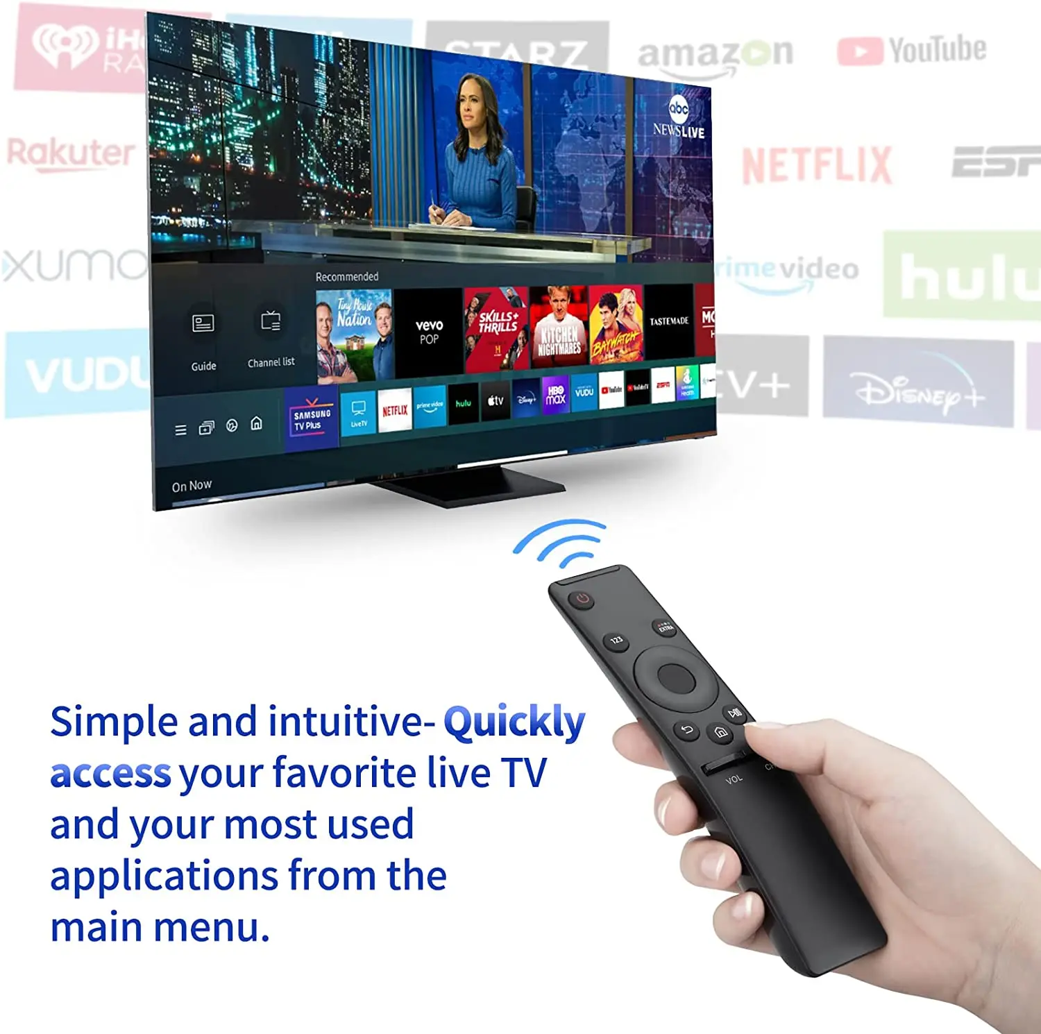 삼성 리모컨 스마트 TV 교체, HD 4K BN59-01259E TM1640 BN59-01259B, 모든 삼성 TV용