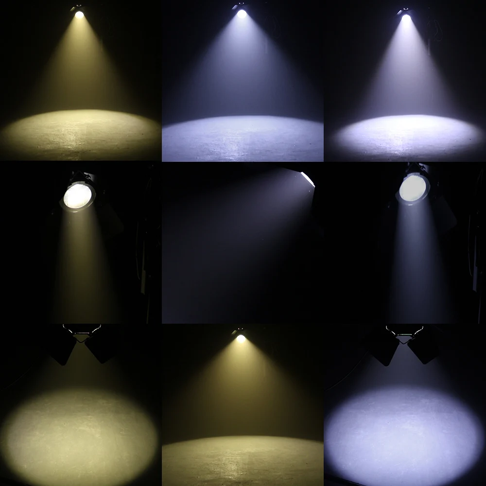 Zoom LED 200W COB Warm Cool White Par Lights With Baffle DMX512 Professional DJ Equipment For Party Theater Wedding Concert 6