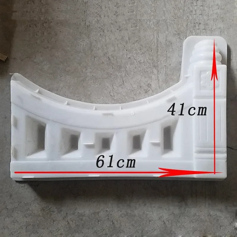 Concrete Fence Mold Garden Flower Pool Plastic Mold Brick Courtyard Rectangle Antique Flower Pond Paving Molds DIY 61x41cm 1pcs concrete molds garden path molds
