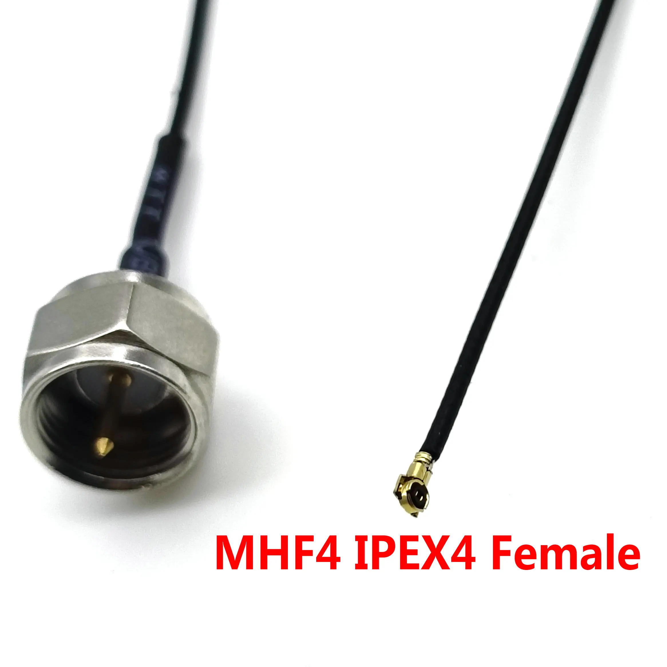 

100pcs F Type Male to MHF4 IPEX4 Female Jack RF1.13 IPX MHF4 Extension Jumper