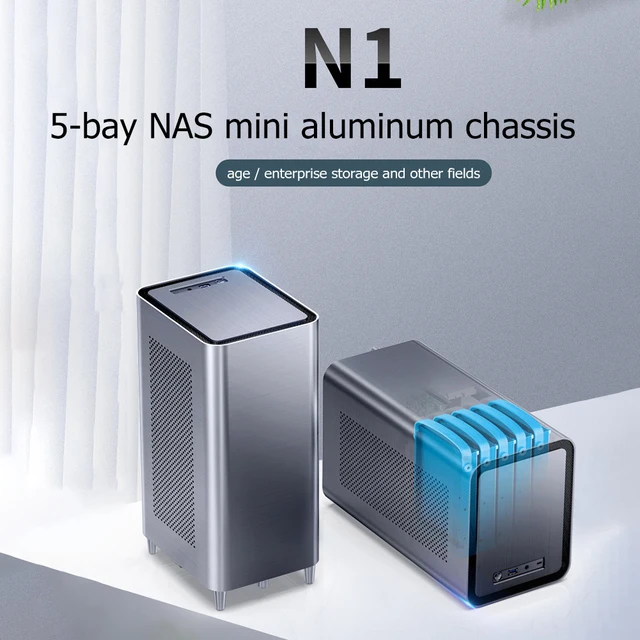 Jonsbo N1 - NAS 미니 ITX 케이스, 휴대용 HTPC 데스크탑 컴퓨터, 다양한 용도로 사용 가능