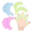 1Pair Unisex Frog Type Silicone Girdles Swimming Hand Fins Finger Webbed Gloves Paddle Water Sports frog claw Swimming Equipment 6
