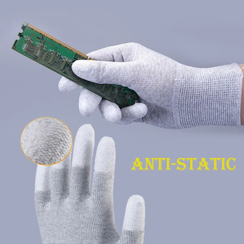 Gants Nitrile Jetables Gris - Lot de 100 - Taille S/M/L/XL