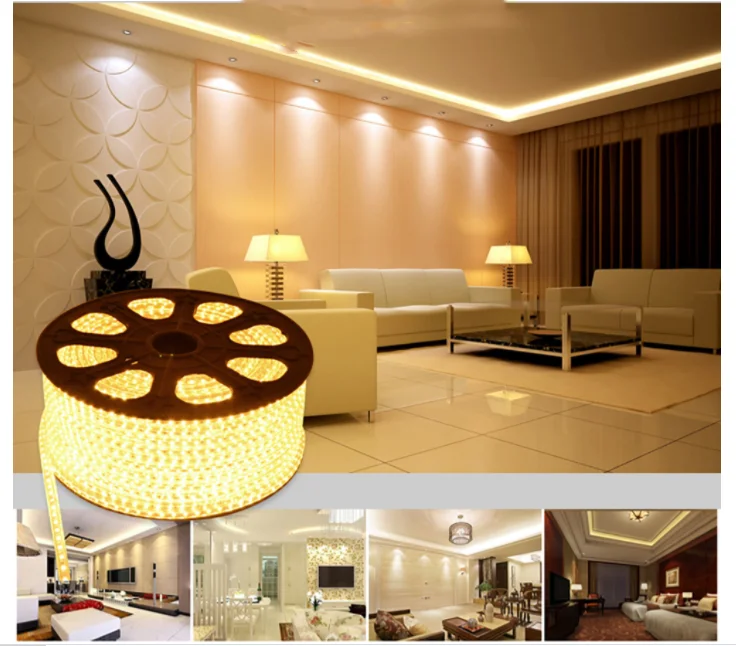 

SMD 5050 AC220V LED Strip Flexible Light 52led Waterproof Led Tape LED Light With Power Plug 1M/2M/3M/5M//8M/9M/10M/15M/20M 30M