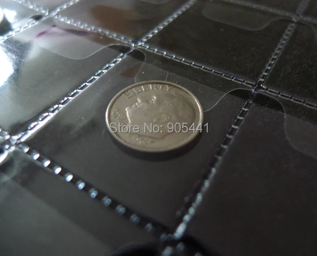 32*28mm 10 Pcs Album Pages 42 Pockets Money Coin Note Currency Holder For Coin And Money Collection